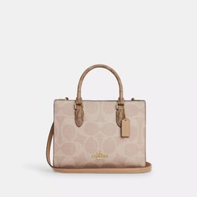 Coach Outlet Maggie Small Tote Bag In Blocked Signature Canvas