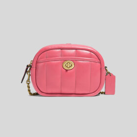 Coach Small Camera Bag With Quilting Watermelon C4814