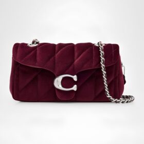Tabby 26 Quilted Velvet Chain Shoulder Bag
