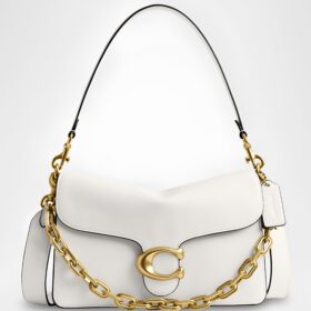 Tabby Grain Leather Shoulder Bag with Chain