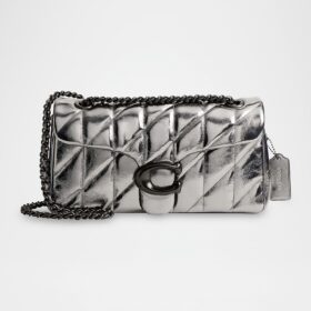 Tabby 26 Quilted Metallic Leather Shoulder Bag